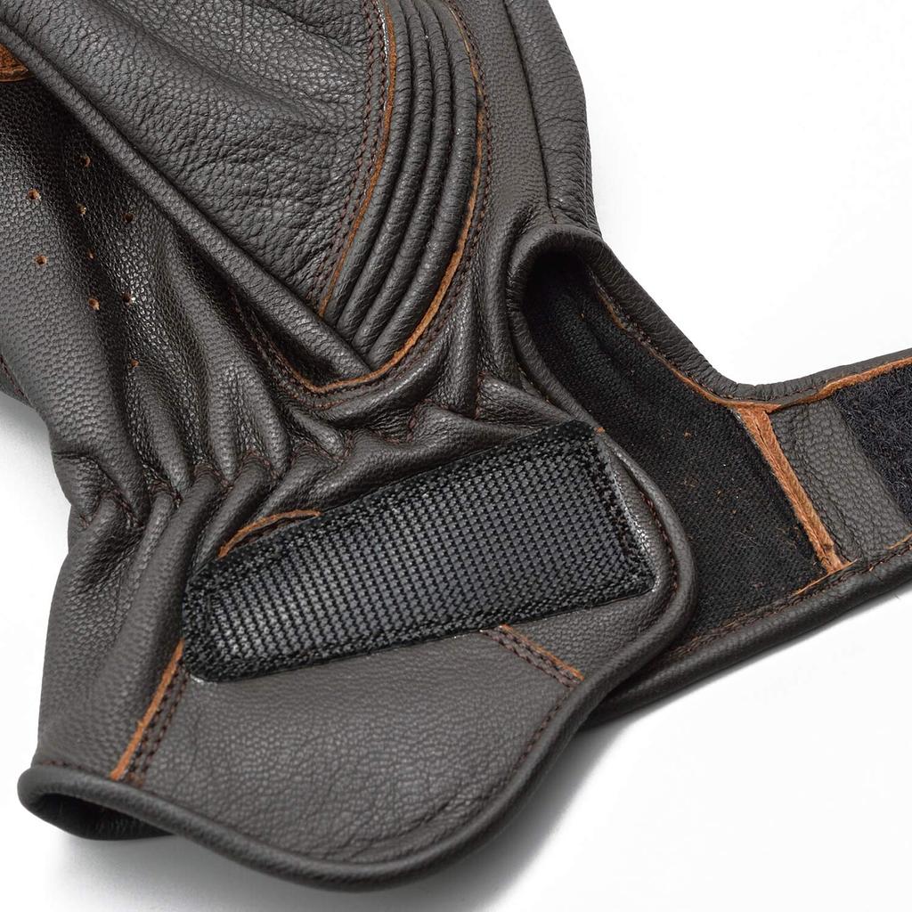 Daytona Motorcycle Gloves Genuine Leather Smartphone Compatible Soft Protector Vintage Line Gloves Brown XL Size 19571 Spring/Summer/Autumn/Winter