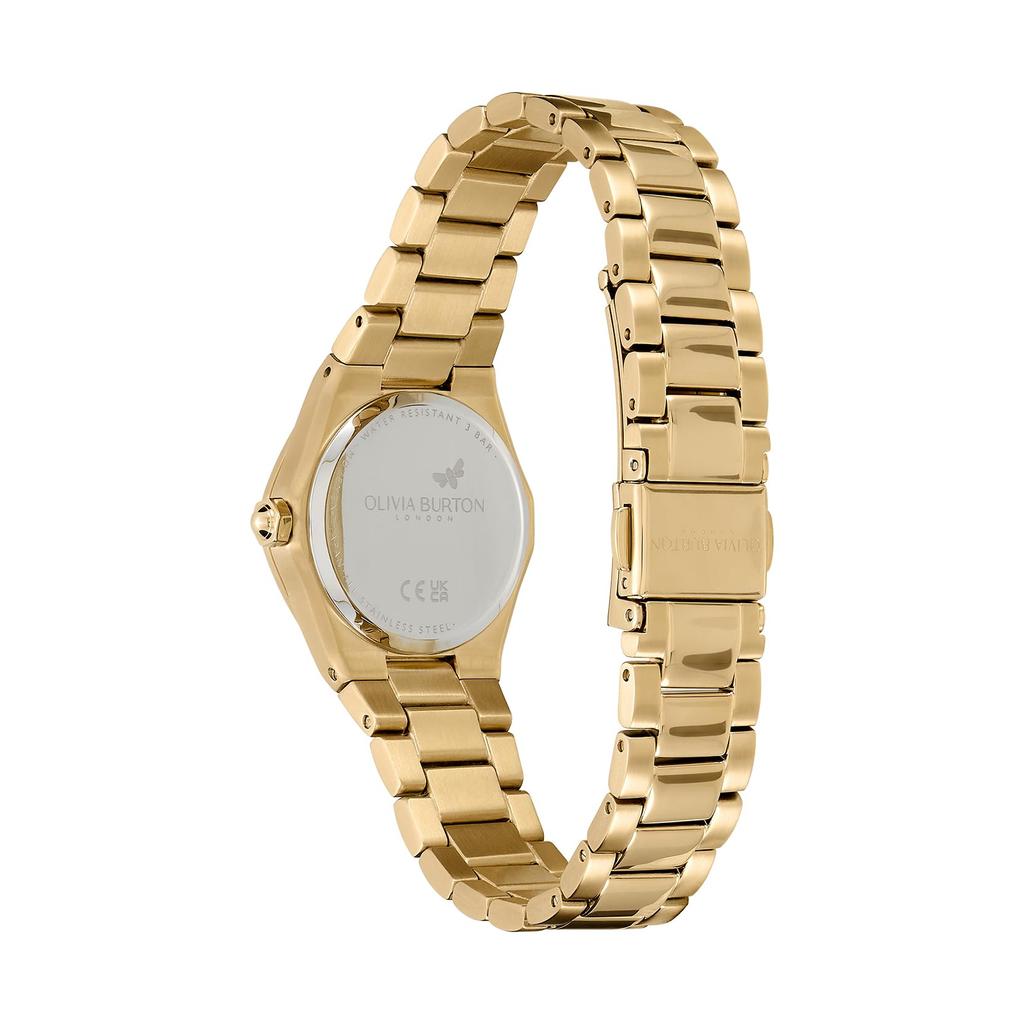 Авторизованный дилер Olivia Burton Watch 24000107 Sports Luxe 28 мм Mini Hexa Mushroom Gold Bracelet Watch [OLIVIA BURTON] Женские и