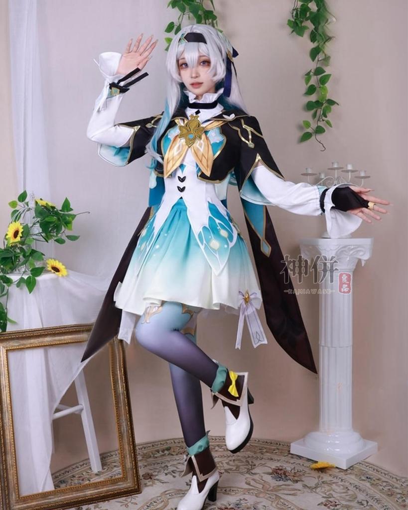 Косплей Firefly с париком Star Rail Косплей Костюм Взрослый Костюм Культурный Фестиваль Событие Костюм Сценическая Одежда Косплей Firefly Парик [Kamizu Ryohin]