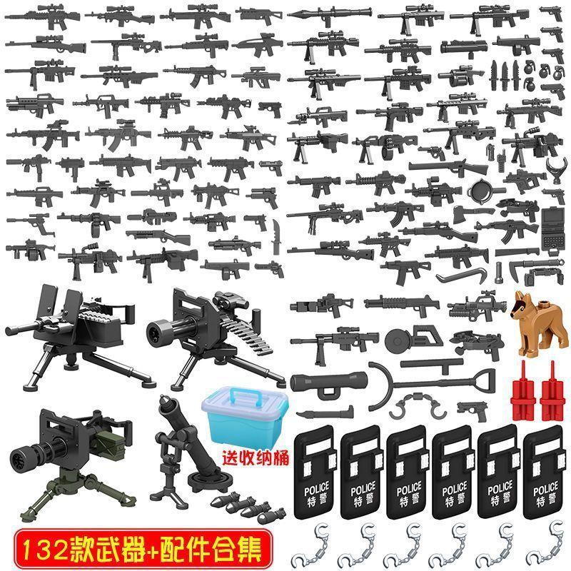 Compatible with Ghost SWAT Miniature Police Military Special Forces Boy Assembled Building Block Small