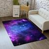 3D Galaxy Area Rug Outer Space Kitchen Floor Mat for Kids Boy Bedroom Non-Slip Nursery Crawling Carpet Dining Room Playroom Pads