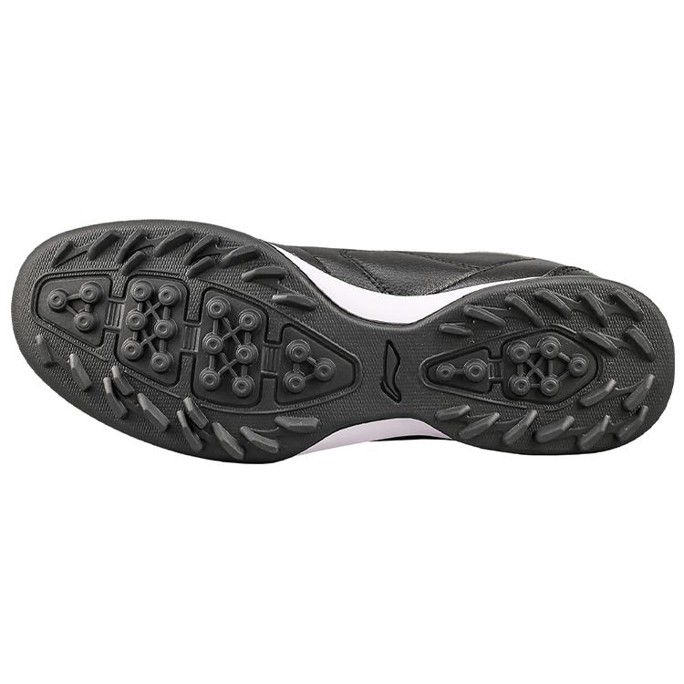 Li Ning TF Искусственный газон Синтетическая кожа Устойчивая к истиранию Дышащая Футбольные бутсы Мужские Черные ASTQ011-2