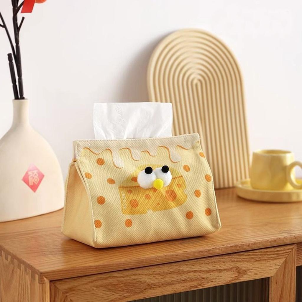 Милая и удивительная сырная салфетница, милая мультяшная салфетница, настольная тканевая салфетница для гостиной и столовой.