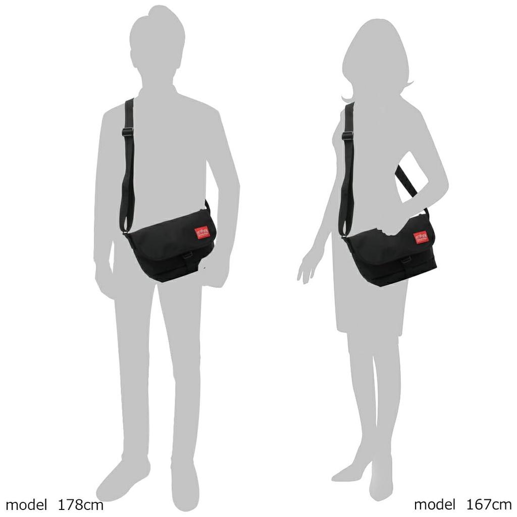 Сумка через плечо черная 1605JRSFZP blk [Manhattan Portage] Мужская женская [Товар]