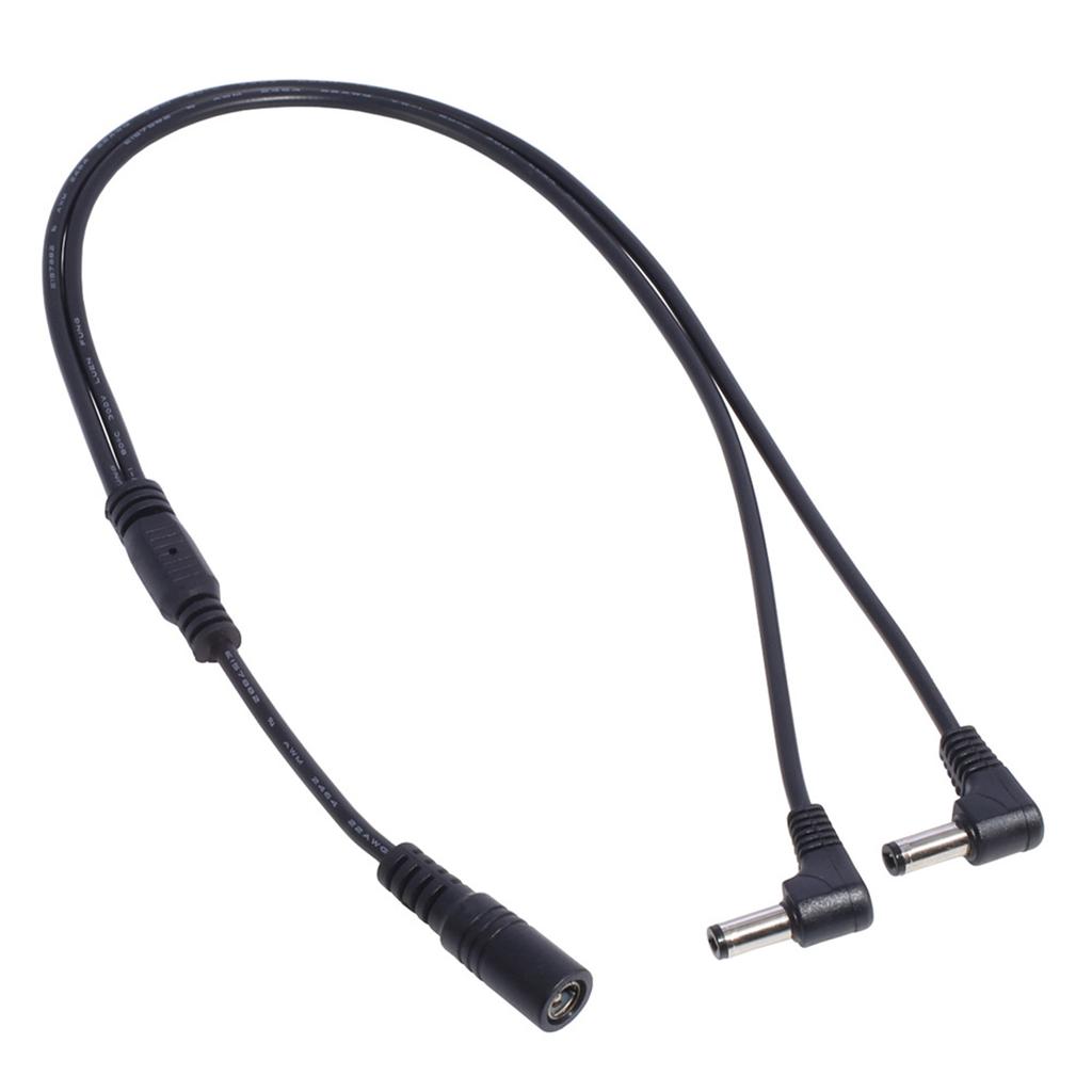 5.5x2.1 мм DC удлинительный кабель питания 90 градусов прямой угол 1 гнездо на 2 штекера удлинительный шнур для IP-камеры