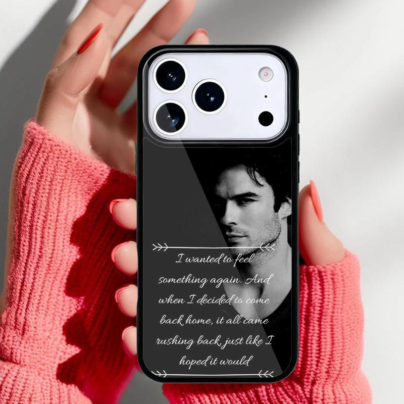 A little bit of Damon Vampire Diaries Phone Case for iPhone 17 16 15 14 13 Pro Max Back Cover for 12 11 Pro Coque