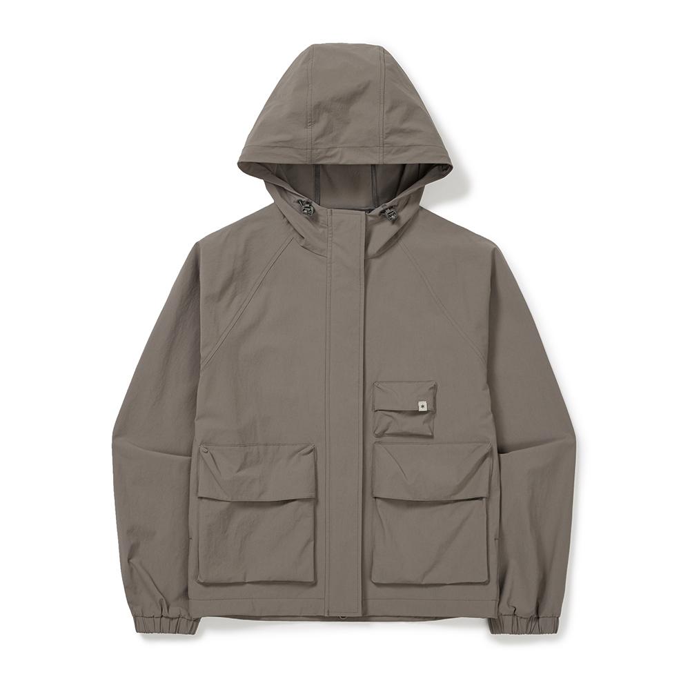 [Snowpeak] Route Women's Windbreaker Dark Khaki (S24FWRWB69)