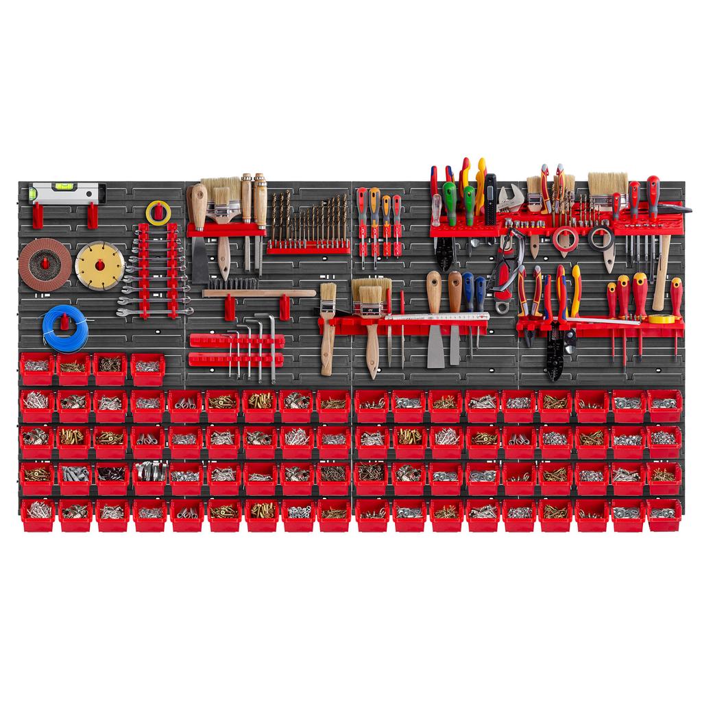 KADAX Настенная панель для инструментов 156x78см, 101 шт., гаражные ящики для мастерской