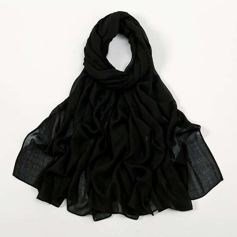 Solid Cotton Modal Hijab For Women Muslim Scarf Big Size Shawls Foulard Islam Head Wraps Headscarves Ramadan Scarves 190*85cm