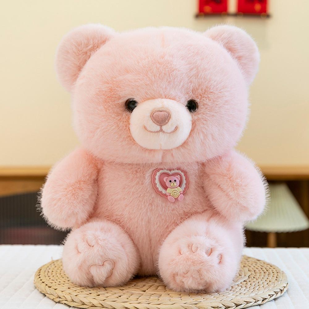 Simulation Bear Plush Toy Soft Stuffed Bear Plushie Doll Bear Stuffed Animal Toy Kids Gifts