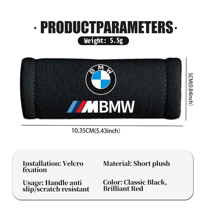 ADZW9 Car Roof Armrest Soft Pull Handle Gloves Ceiling Protective Cover For BMW M 1 3 4 5 6 7 Series M3 M6 F01 F02E34 E36 E70 F10 X6