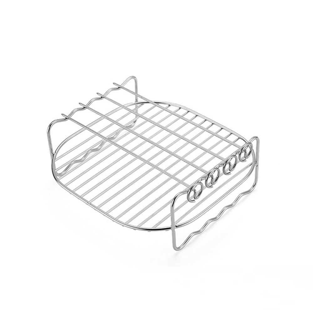 Durable Stainless Steel Air Fryer Accessories Air Fryer Rack Baking Dishes Tray Rack Grill Rack