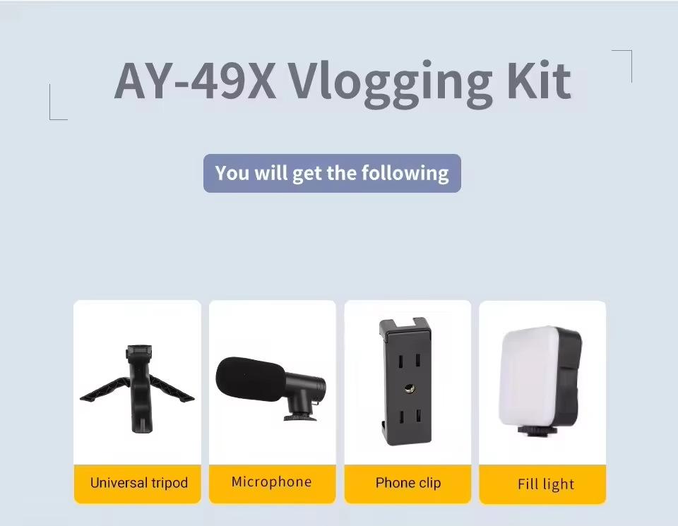 Рамка-стабилизатор для мобильного телефона с двойной подсветкой для горизонтальной и вертикальной съемки