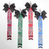Pack of 5 Cheerleader Keychains Backpacks Pendant Team Key Accessories Cheer Team Friendship Keychains Fabric Texture