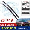 Автомобильные щетки стеклоочистителя лобового стекла для Honda Accord 9 9,5 2013 2014 2015 2016 2017 IX лобовое стекло автомобильные аксессуары товары
