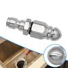 Water Jet High Pressure Sprayer Nozzle Clean Sewer 1/4" Stainless Steel Pressure Washer Quick Plug Drain Hose Nozzle Tool
