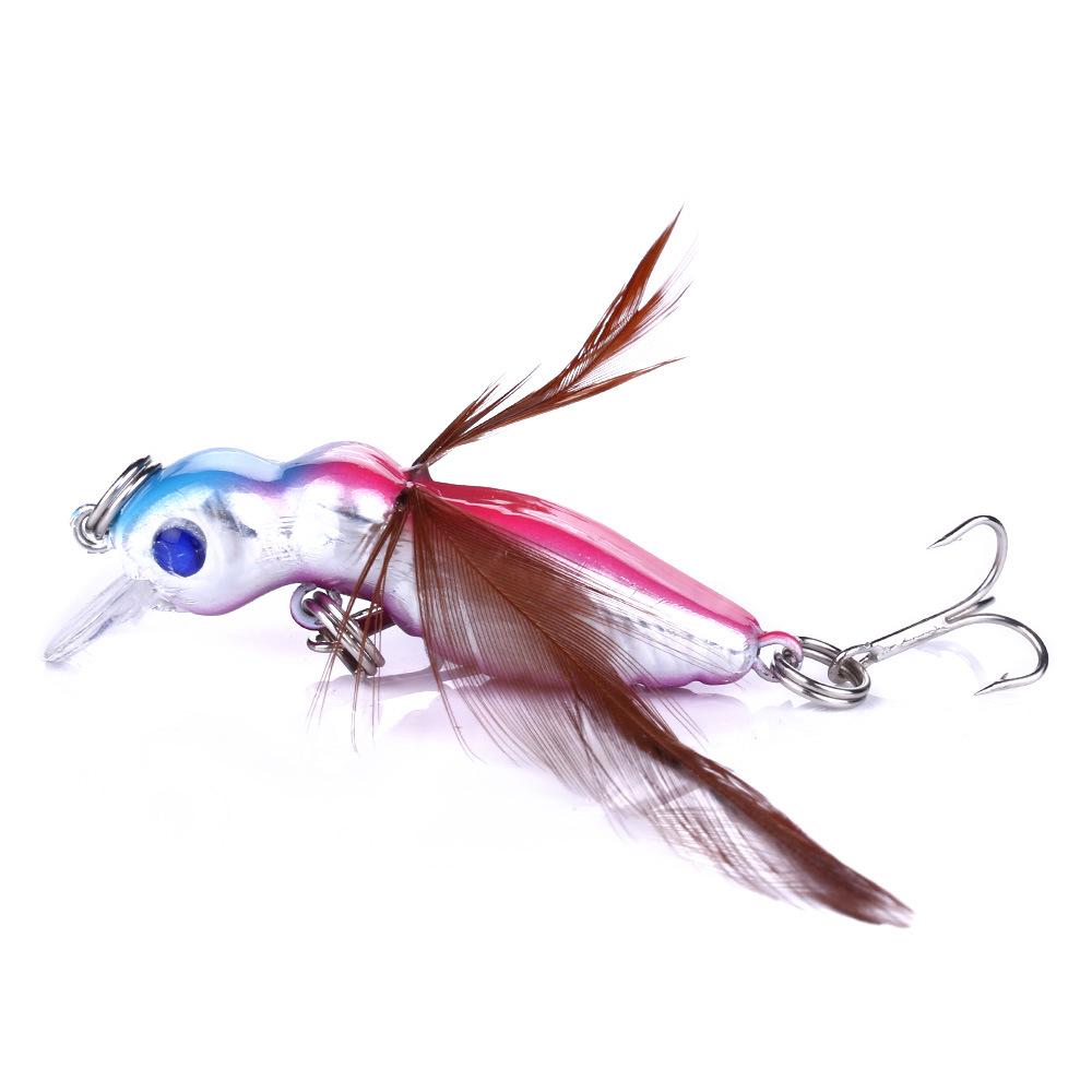 1 шт. рыболовные приманки в виде муравьев, крючки для приманки 4,5 см/3,5 г, искусственная приманка в виде пера, жесткая рыболовная погремушка, бусина 3D EyeInsects Minnow, микрообъекты