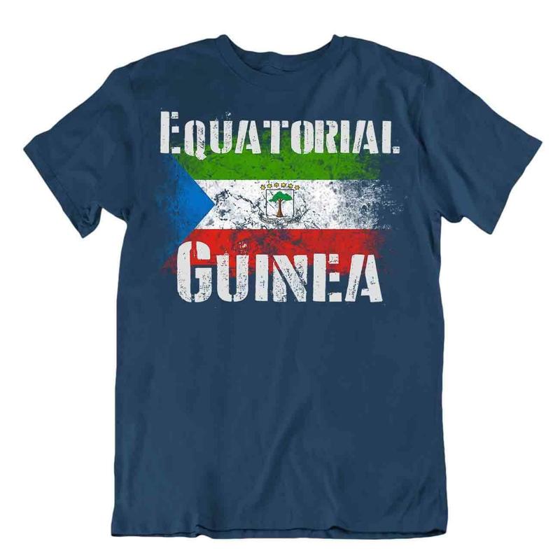 Equatorial Guinea flag Tshirt T shirt Tee top city map mainland silk cotton tree