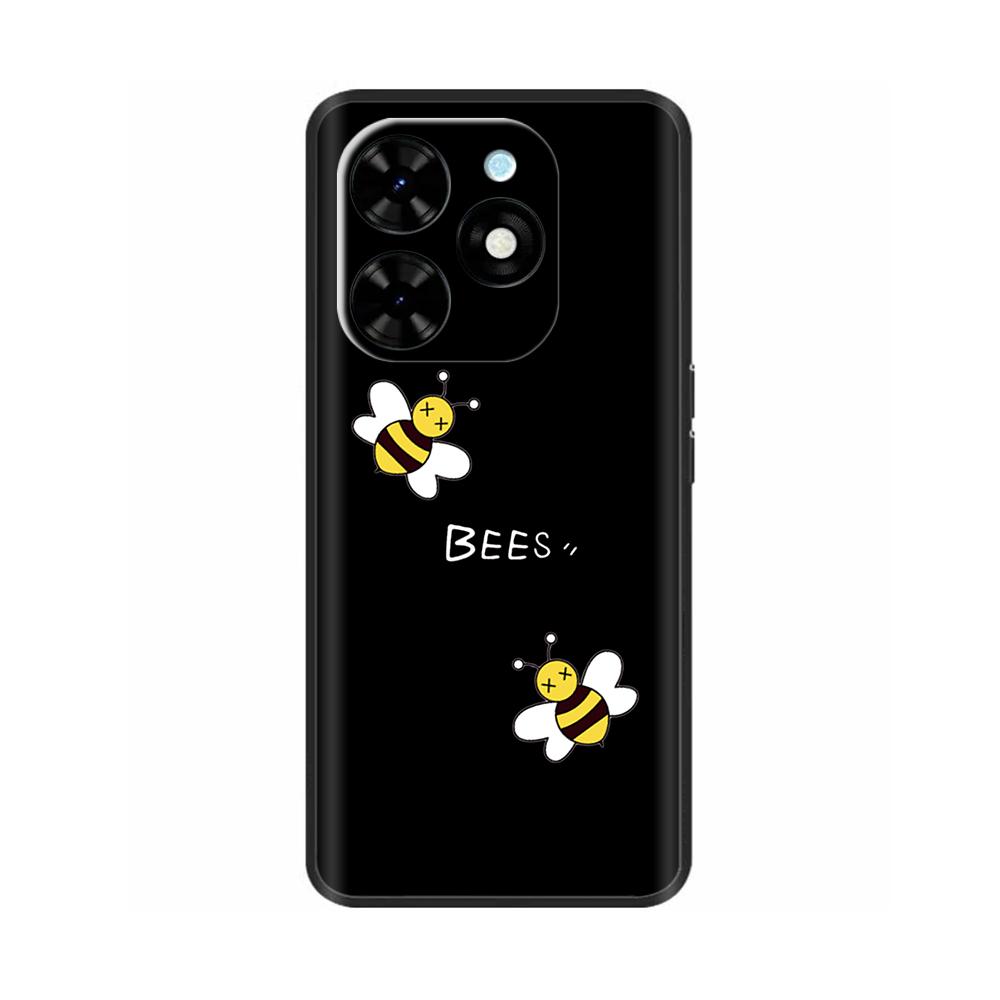 Чехол для Tecno Spark 20 Pro Мягкий черный силиконовый чехол для телефона для Tecno Spark 20C Coque Spark20 Spark 20 Pro Защитная крышка Fundas