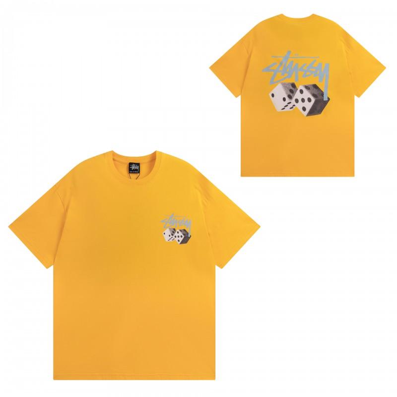 Mens Casual Short Sleeve Cotton T-Shirt With Letter Print Loose Fit Streetwear Style
