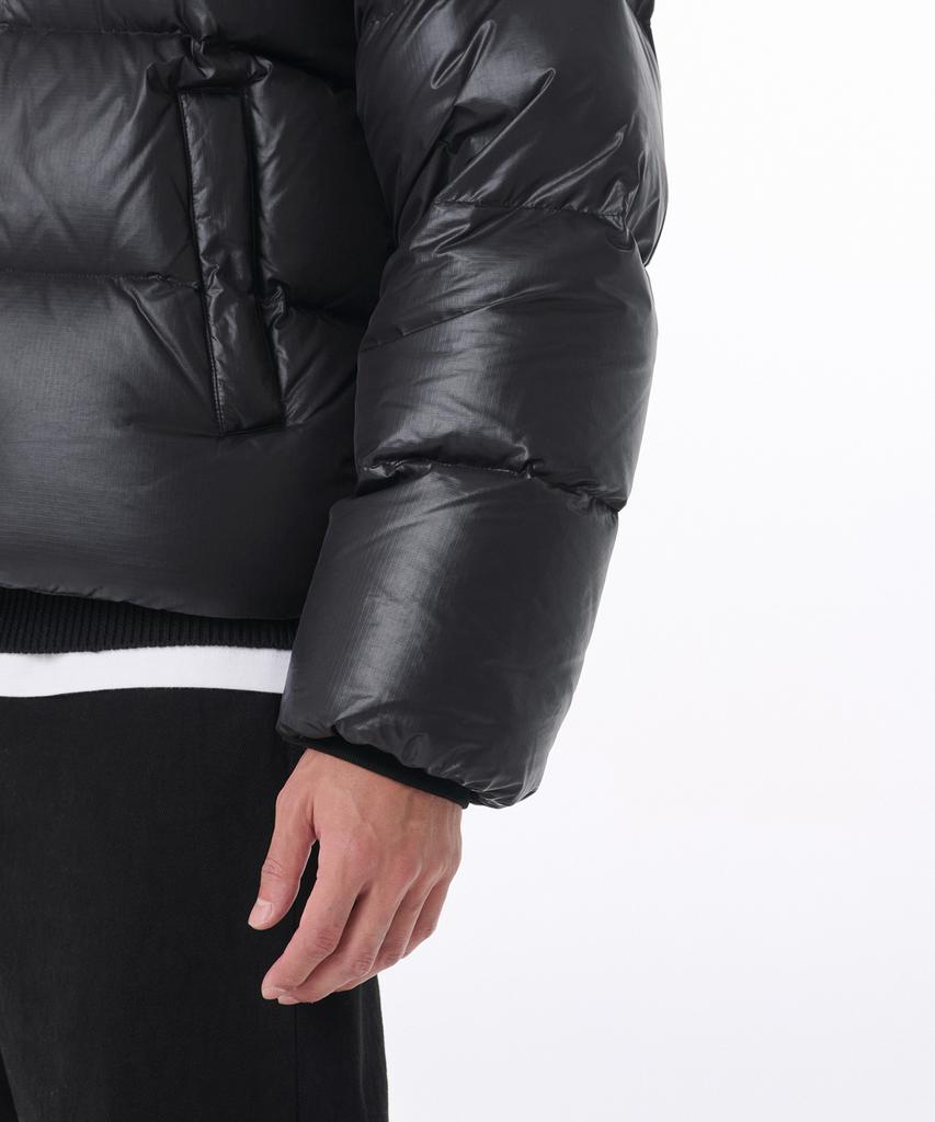 Musinsa Standard Glossy Ripstop Down Puffer Short Padded Jacket [Black]