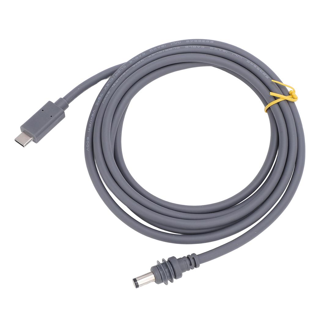 49,2 фута/5 м Тип C вход для постоянного тока кабель питания 20 В 5 А кабель с разъемом Barrel Jack работает с 100 Вт PD зарядное устройство вода