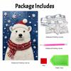 Christmas Pearl Painting Kit Handmade DIY Polar Bear Scarf Snowflake Home Decoration Painting