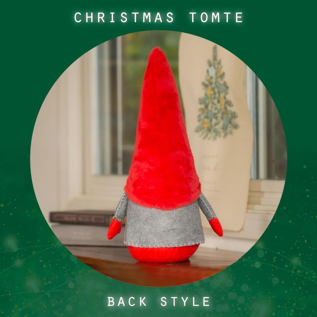 Девальер Юльский Томте Рождество Скандинавский Дед Мороз Стильная Рождественская Комната Юльский Томте Украшение, Фея, 42см, Большой, Дизайн, Украшение, Акцент, (красный)