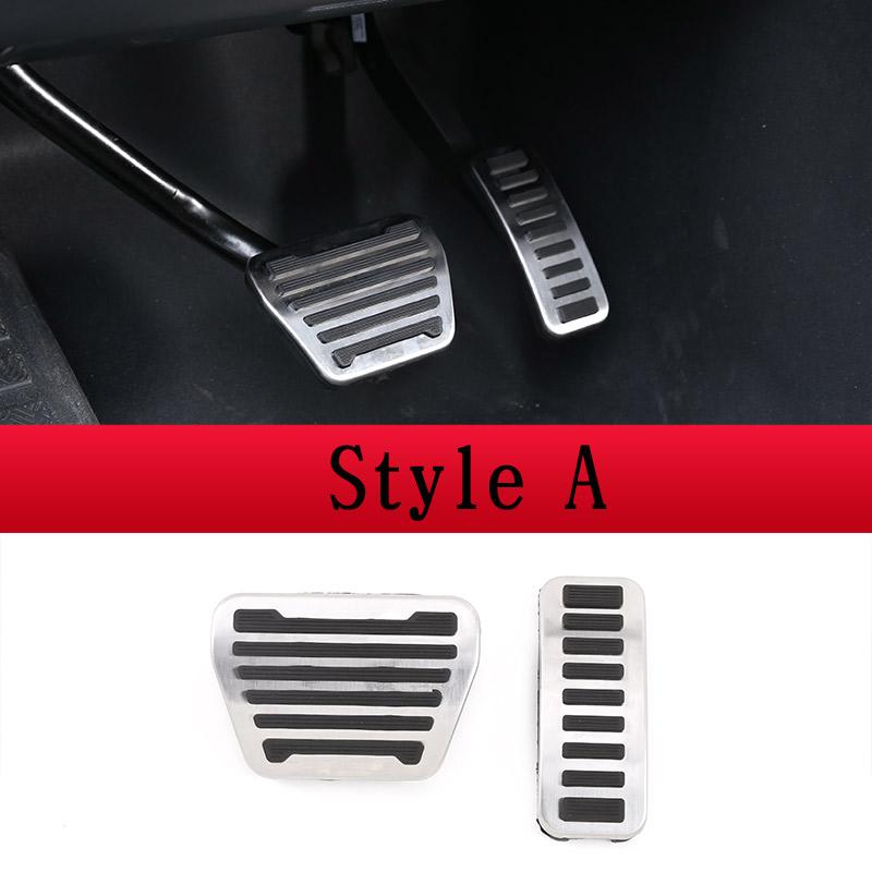 BCD1 For Land Rover Defender 90 110 2020-2023 Stainless steel No Drill Anti-slip Fuel Brake Steel Pads Pedals Cover Car Accessories