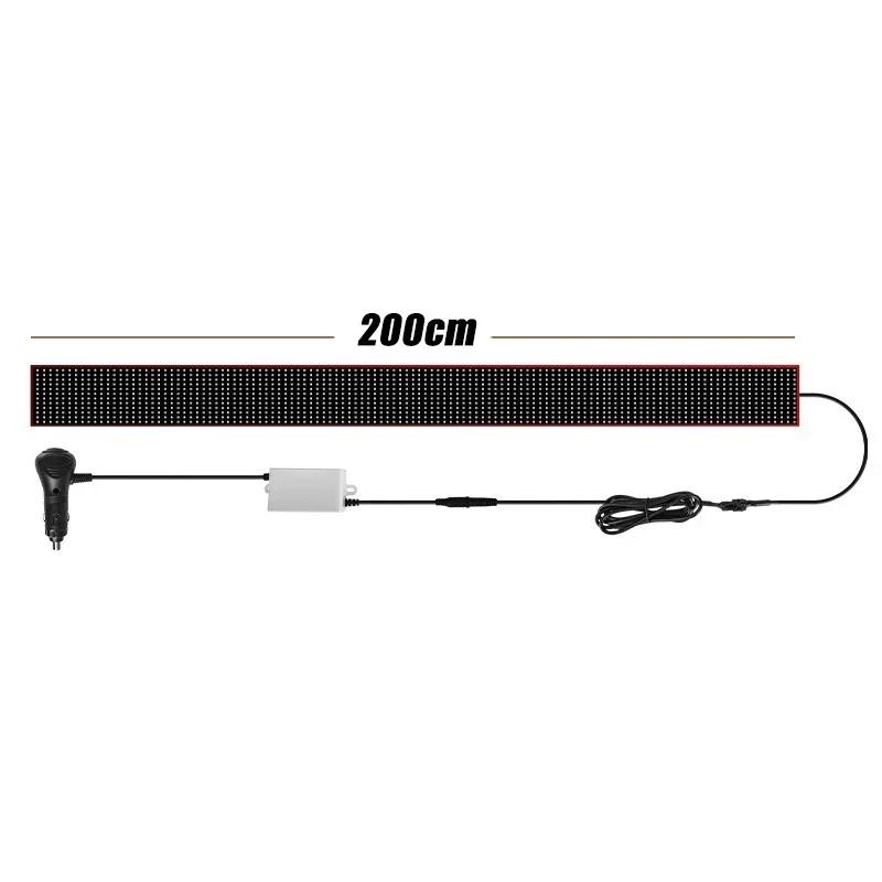 1.2-2M Car Truck Devil‘s Eyes LED Matrix Panel Screen Light Remote Control LED Screen Light Animation Display for Car Windshield