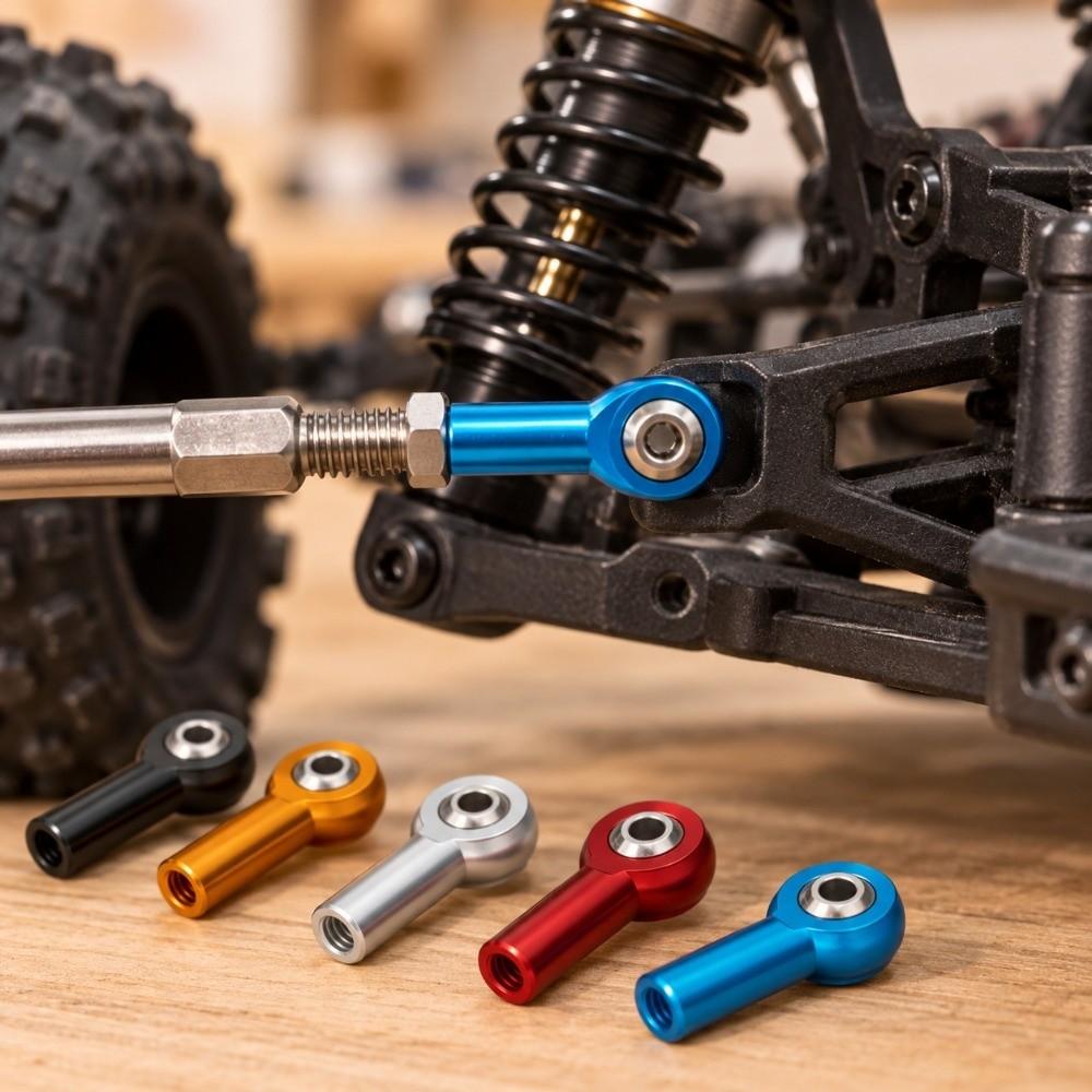 5Pcs Metal M3 Aluminum Link Tie Rod Ball for 1/10 RC Car Crawler AXIAL SCX10 D90 D110 Tamiya