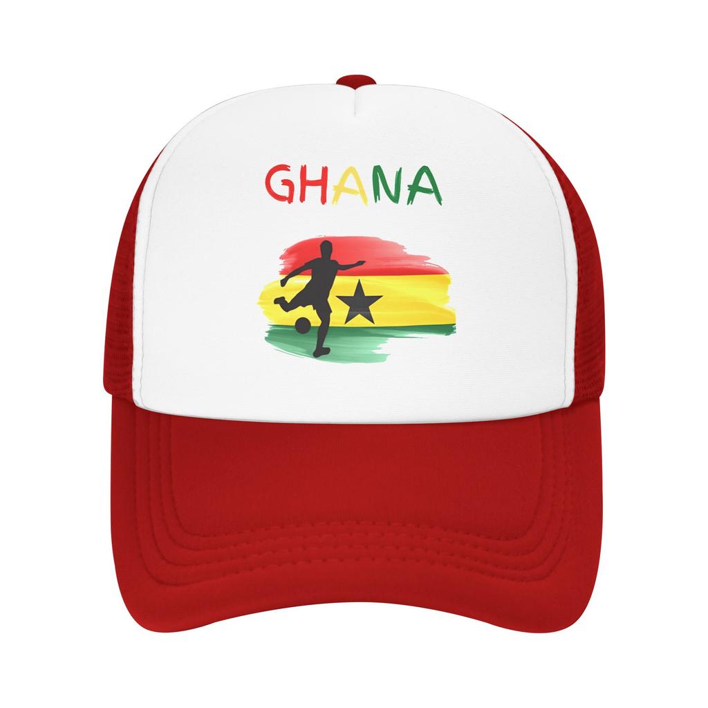 Summer Mesh Sun Hats Ghana National Soccer Team Summer Baseball Cap Vintage Trucker Hat FeUnisex Unisex Wholesale Snapback Cap