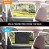 Retractable UV-Protection Curtains Black Car Window Sun Visors Sunshade Roller Blinds  Home Office