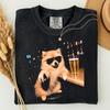 Funny Pomeranian Drinking Beer Shirt,Sarcastic Dog Gift,Funny Dog Unisex T-Shirt,Pomeranian Mom Dad Shirt,Silly Dog Meme Graphic Tee