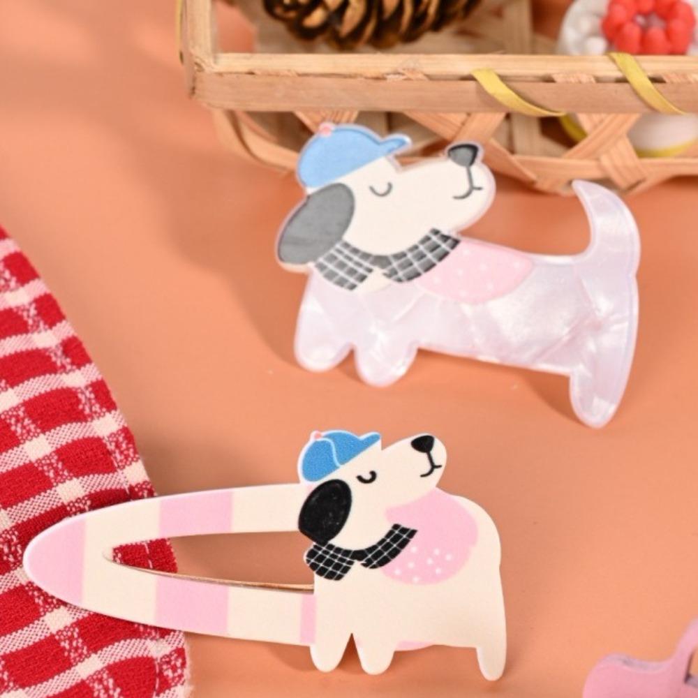 Металлическая заколка для волос в виде утконоса для собак, водонепроницаемые заколки для животных, милая заколка для волос для кошек, подарок