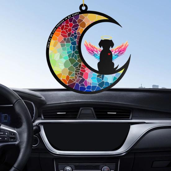 Мемориал для домашних животных «Ловец солнца», персонализированный мемориальный кулон для домашних животных, украшение для акрилового окна, подвесной «Ловец солнца»