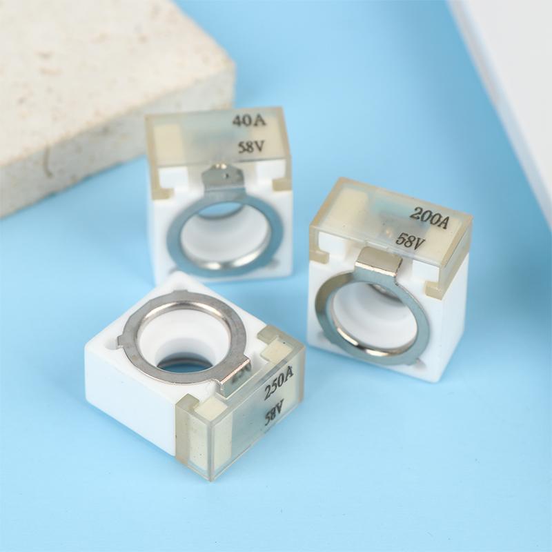 30A-600A Battery Terminal Mount Fuse Block Kit 58V With Single Stud 5/16" Marine Rated Battery Fuse For Boat Truck Rv