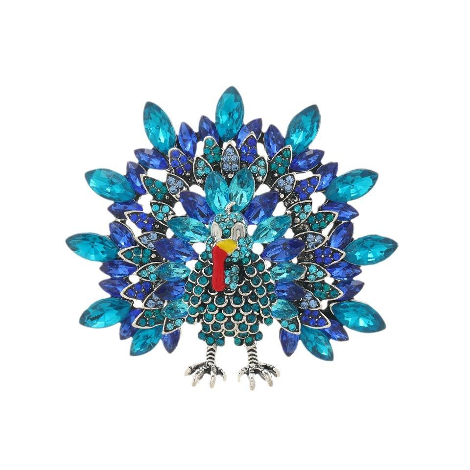 Vintage Turkey Brooch Creative Thanksgiving Funny Animal Pin Personalized Brooch Accessories