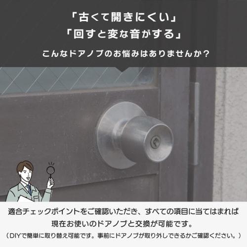 AGENT LS-100 Replacement Lever Door Knob with Key, Universal Lock, for Back Doors and Front Doors, Dimple Key, Left and Right Handed, Replacement Inst