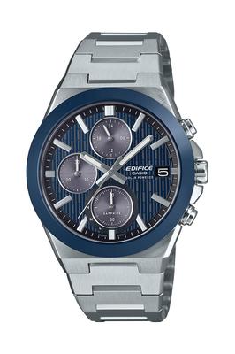 Солнечные часы Casio Edifice с керамическим безелем и сапфировым серебристым стеклом, EFS-S650YD-2AJF, мужские,