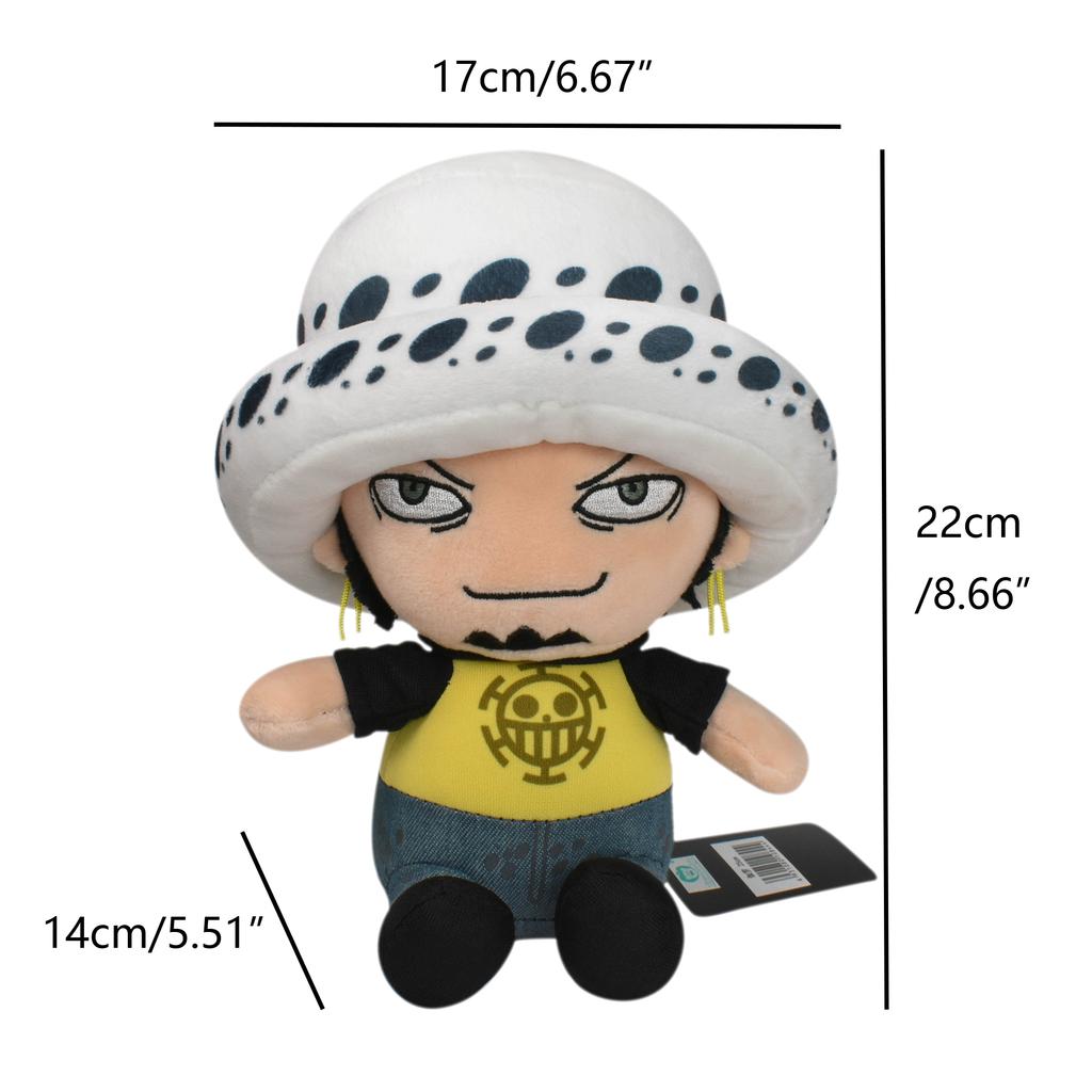Плюшевая игрушка One Piece Луффи Ророноа Зоро Тони Тони Чоппер Мягкая кукла Украшение для рюкзака Игрушки Подвеска Детям Настоящий подарок из аниме