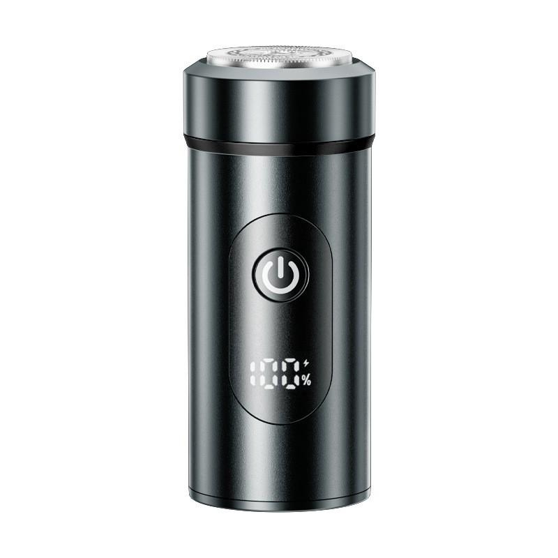 New shaver men's electric portable shaving razor washing head USB charging car digital display mini small steel gun