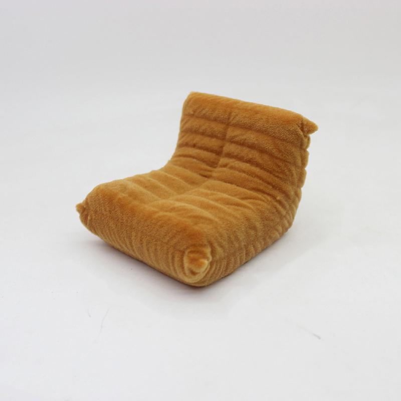 1:12 Dollhouse Miniature Mini Single Sofa Caterpillar Sofa Model Furniture Decoration Accessories Toys