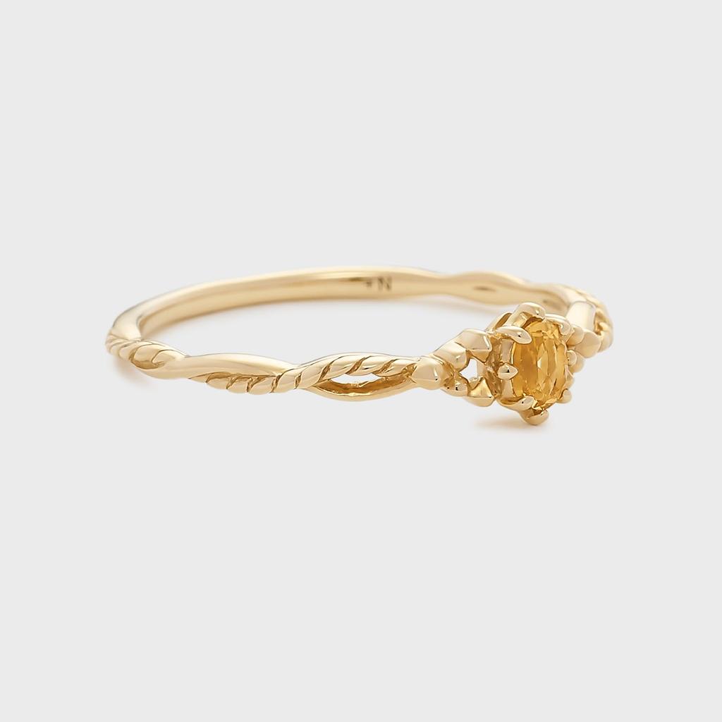 Nojes Pocket 10K Citrine 3023411111003013 Ring, Ring,