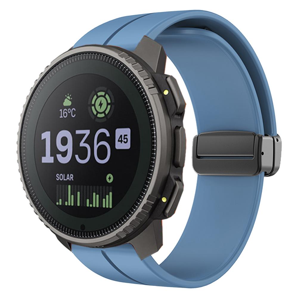 22 мм Магнитная пряжка Мягкий силиконовый ремешок Для Suunto RACE S / Ocean / Vertical Сменный ремешок Для Suunto 5 9 Peak Pro Ремешок для часов