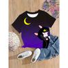 New Funny Animal Cat 3d Print Girls' T-Shirts Party Fashion Short Sleeved Tops Tee 2025 Casual T-Shirts Girls' Clothing