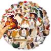 50 шт. мультяшные наклейки с морскими свинками, милые животные, ПВХ-наклейки, забавные украшения, игрушка, подарок, сделай сам, холодильник, шлем, телефон, чемодан, наклейка