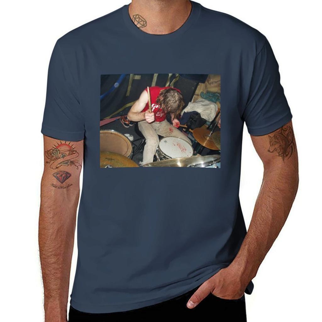 Zach Hill Drumming Poster Tshirt Simple Graphic Design Tshirt