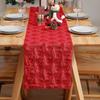 Table Runner 3D Xmas Tree Table Runner Thickened Sequin Tablecloth