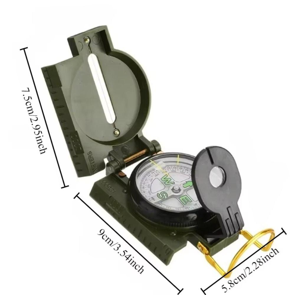 Metal Construction Outdoor Compass Waterproof Camping Compass Portable Professional Compass Hiking